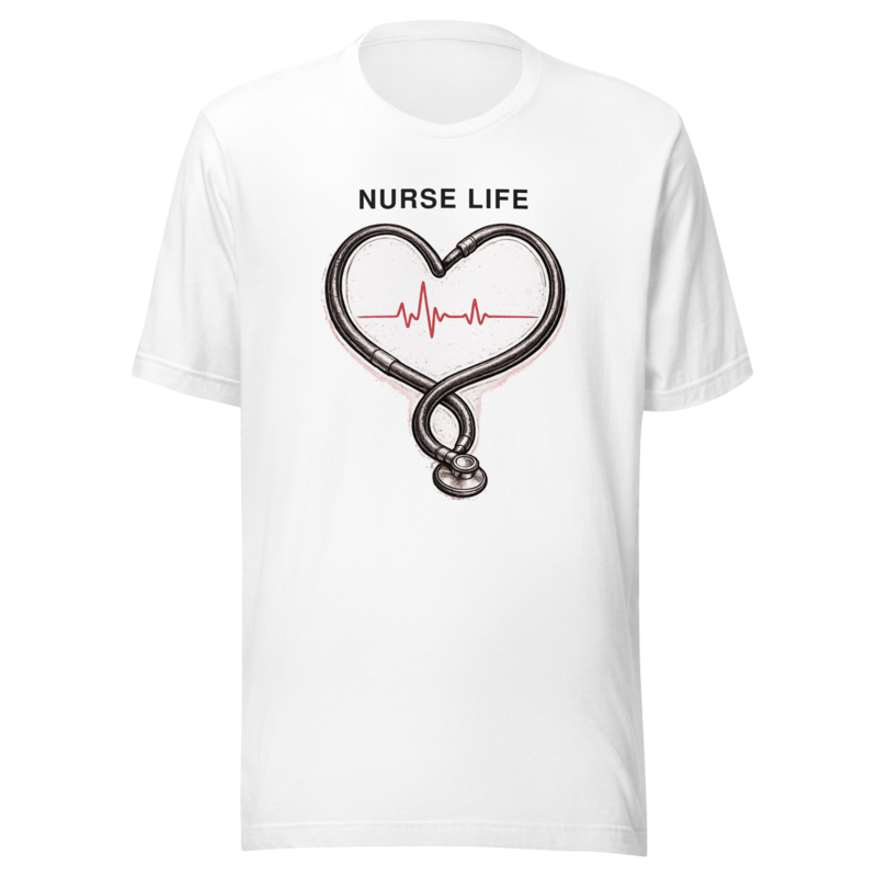 Nurse Life Tee - Minimal - White