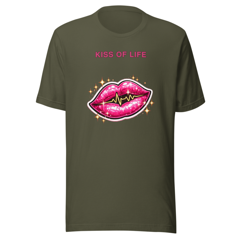 Kiss Of Life Tee - Military Green