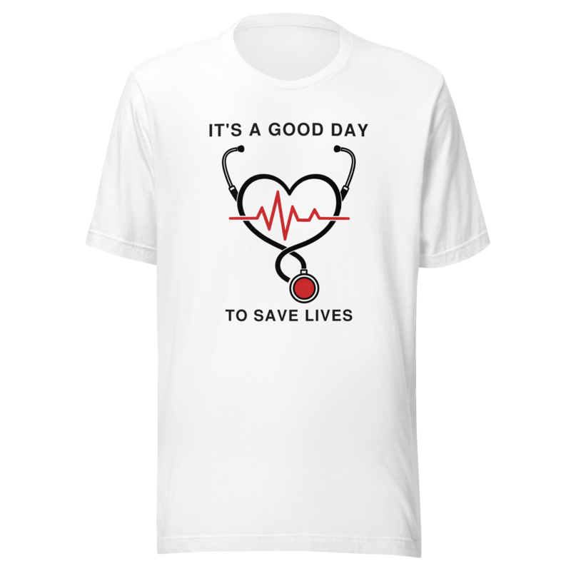It's A Good Day To Save Lives Tee - Minimal - White
