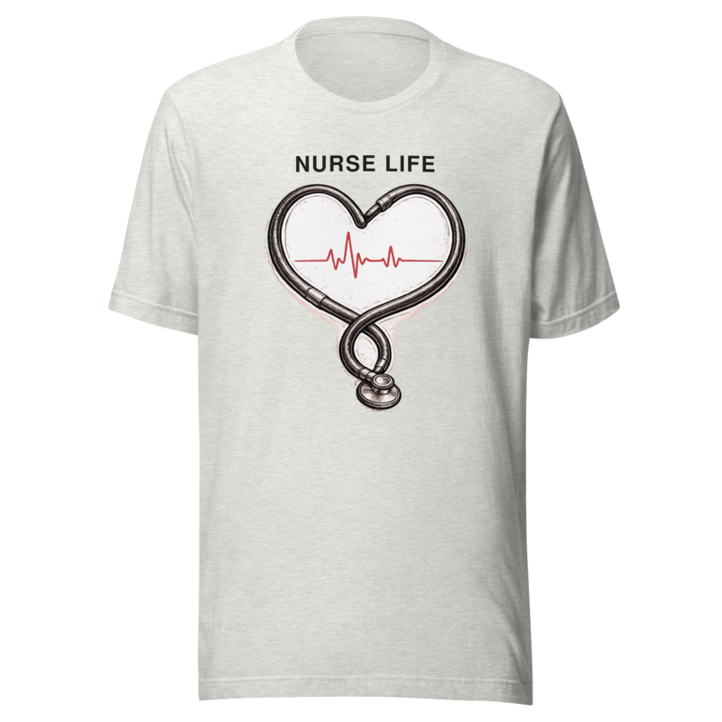 Nurse Life Tee - Minimal - Ash