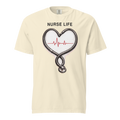 NRS CLN 01 steth heart unisex garment dyed heavyweight t shirt ivory front 6a6a90d4c68c2