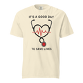 NRS CLN 02 good day unisex garment dyed heavyweight t shirt ivory front 6a6a989c9e248