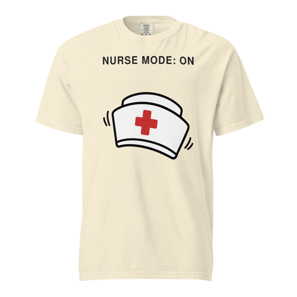 NRS CLN 03 nurse mode unisex garment dyed heavyweight t shirt ivory front 6a6a9218d6d29