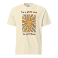 NRS GRV 03 good day sun unisex garment dyed heavyweight t shirt ivory front 6a6a8d96d4100