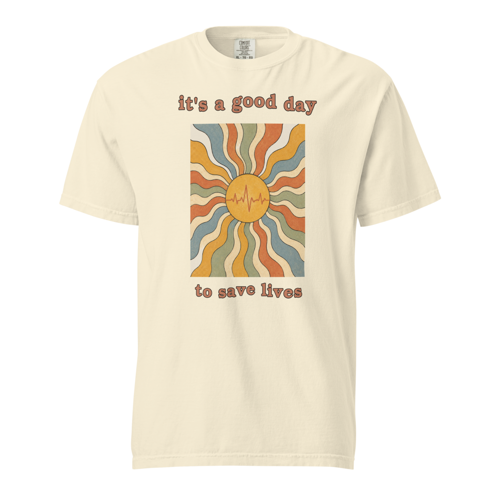 NRS GRV 03 good day sun unisex garment dyed heavyweight t shirt ivory front 6a6a8d9b25f1a