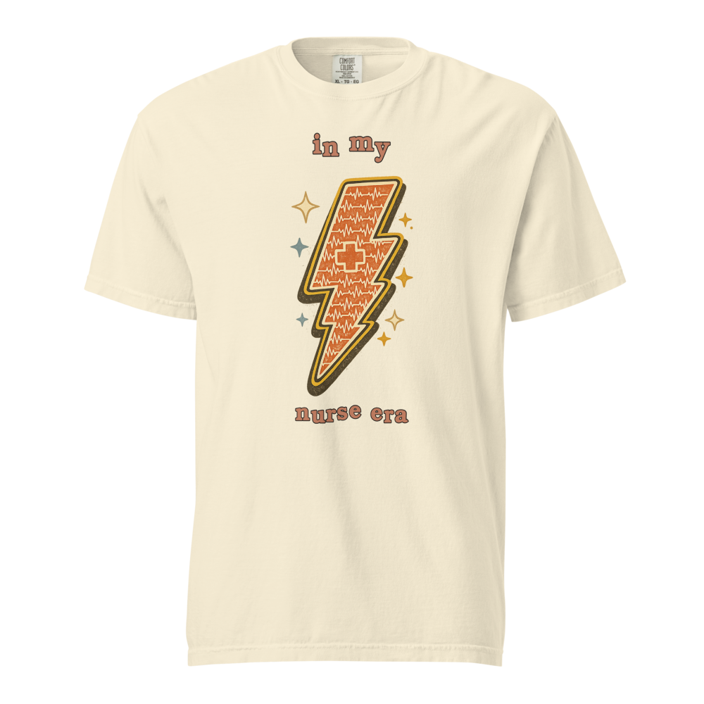 NRS GRV 05 nurse era unisex garment dyed heavyweight t shirt ivory front 6a6a8df312638