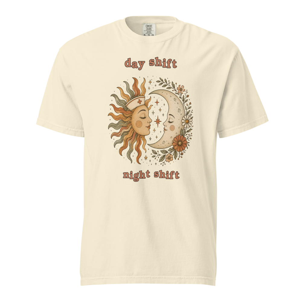 NRS GRV 08 day night unisex garment dyed heavyweight t shirt ivory front 6a6a8e866eafc