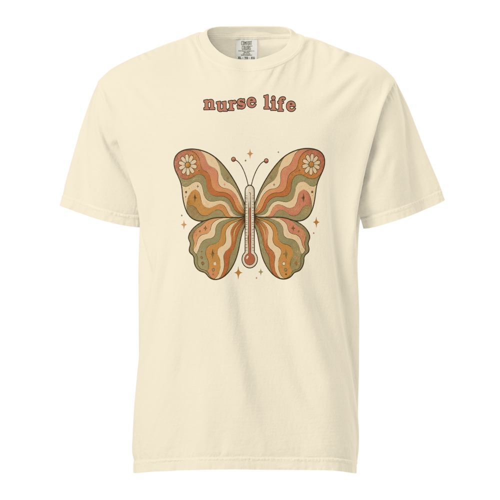 NRS GRV 10 nurse life unisex garment dyed heavyweight t shirt ivory front 6a6a8eedd86c6