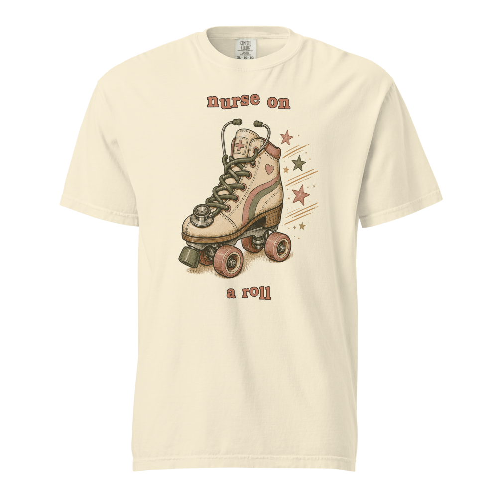 NRS GRV 12 on a roll unisex garment dyed heavyweight t shirt ivory front 6a6a8f40c2414