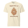 NRS GRV 13 burnt out unisex garment dyed heavyweight t shirt ivory front 6a6a8f7f9fa26
