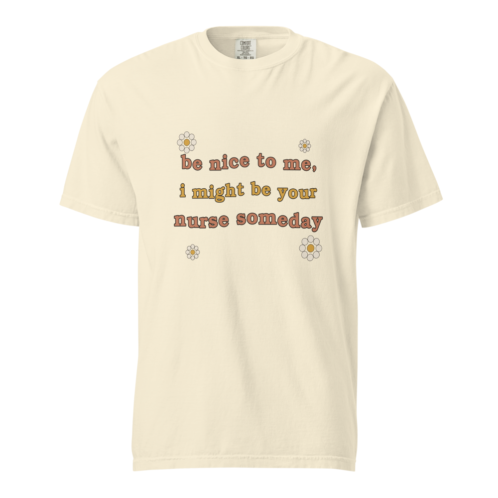 NRS GRV 15 be nice unisex garment dyed heavyweight t shirt ivory front 6a6a8fcf800ac
