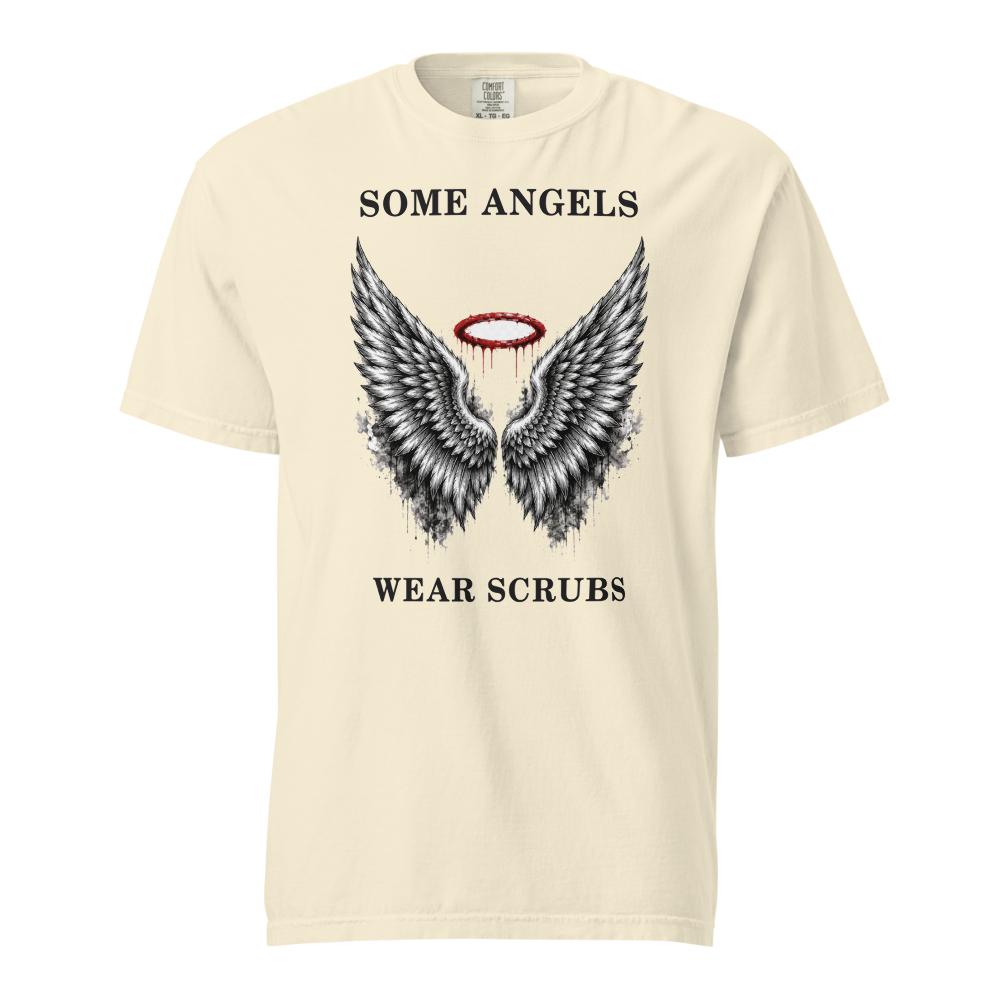 NRS INK 06 angels scrubs unisex garment dyed heavyweight t shirt ivory front 6a6a911199b56