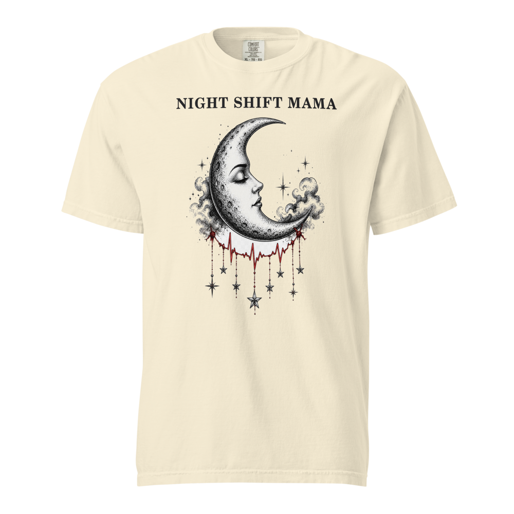 NRS INK 07 night mama unisex garment dyed heavyweight t shirt ivory front 6a6a912698471
