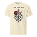 NRS INK 09 take your meds unisex garment dyed heavyweight t shirt ivory front 6a6a917b2d4b1