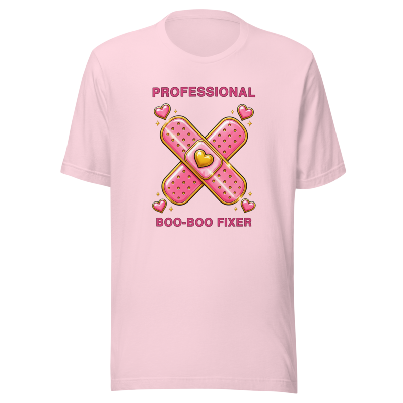 Professional Boo-Boo Fixer Tee - Soft Pink
