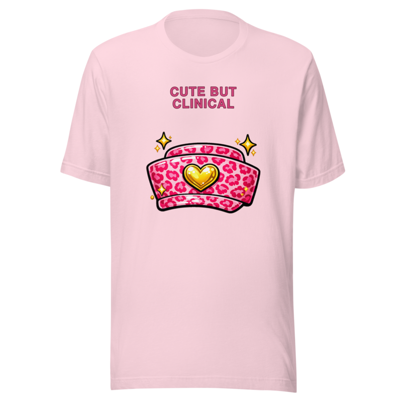 Cute But Clinical Tee - Soft Pink