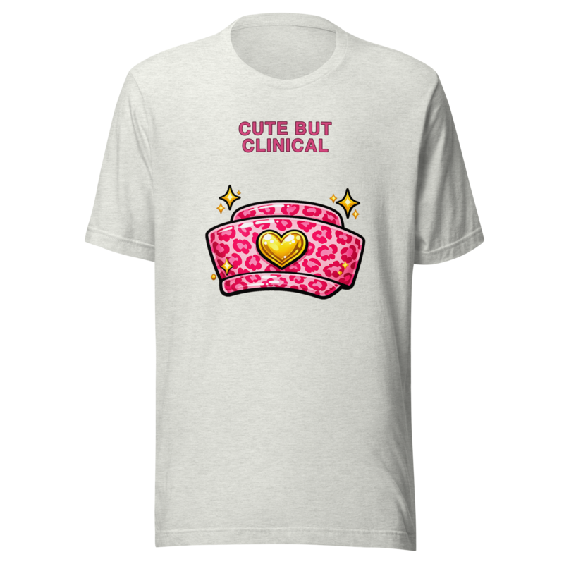Cute But Clinical Tee - Ash