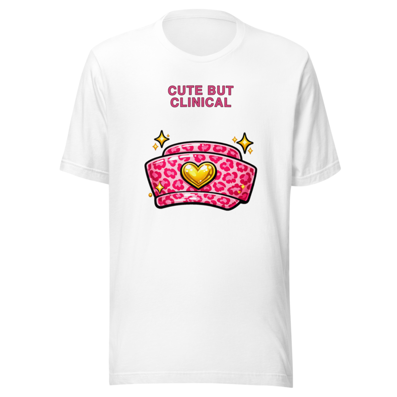 Cute But Clinical Tee - White