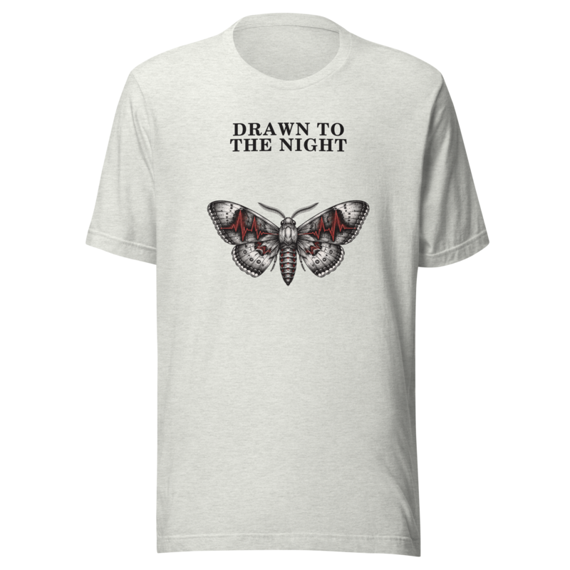 Drawn To The Night Tee - Ash