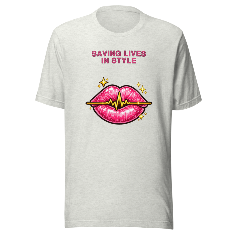 Saving Lives In Style Tee - Ash