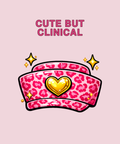 Cute But Clinical leopard cap tee on pink