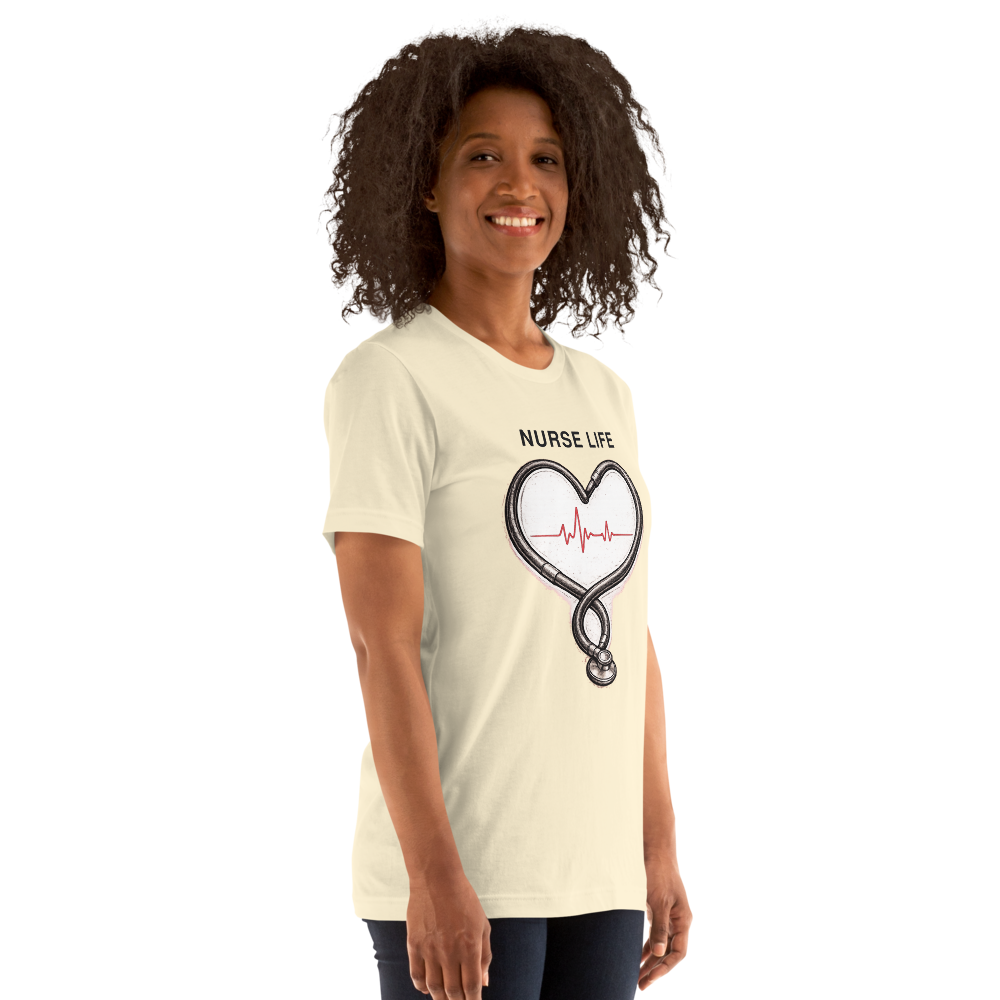 Nurse Life Tee - Minimal on Bella+Canvas 3001, Natural